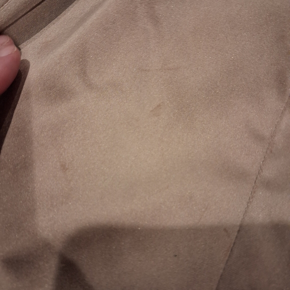 Tadashi Size 16 Champagne Colored Formal Dress Small FLAWS - Picture 7 of 7